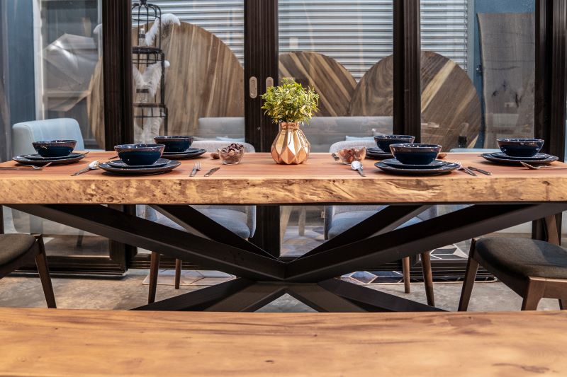 African Mohogany Dining Table