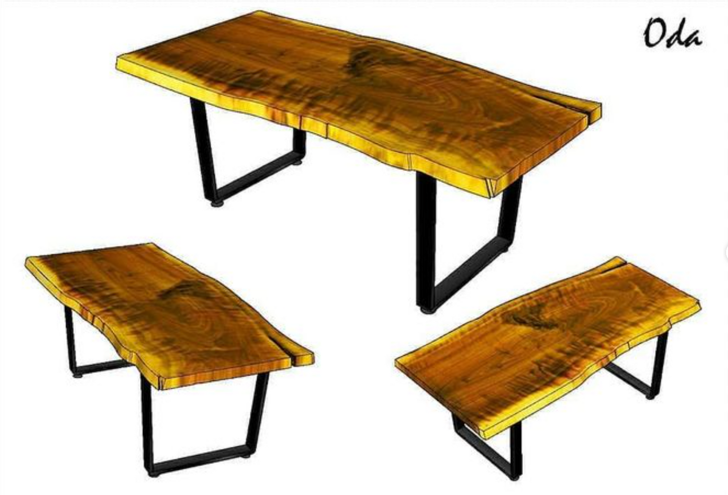 African Mohogany Dining Table