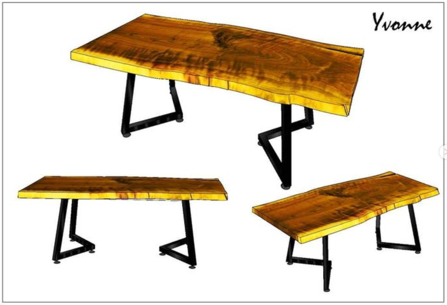 African Mohogany Dining Table